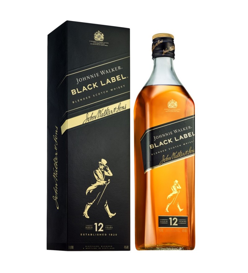 Whisky Johnnie Walker Black Label 1L C/C
